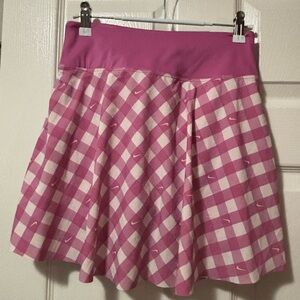 Nike Pink Gingham Tennis Skirt | Size S